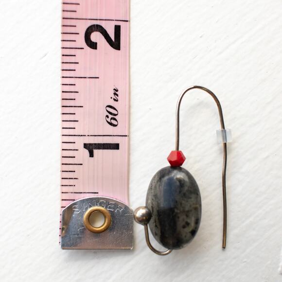 Vintage Sculptural Fishing Lure Dangle Earrings - Picture 5 of 5